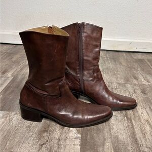 Chocolate Leather low Cowboy boots